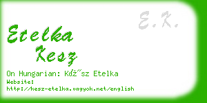 etelka kesz business card